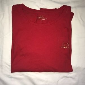Red and gold Vineyard Vines long sleeve shirt